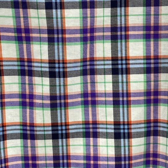 Eton Plaid Long Sleeve Button Down Shirt Men’s Size M - Picture 3 of 7